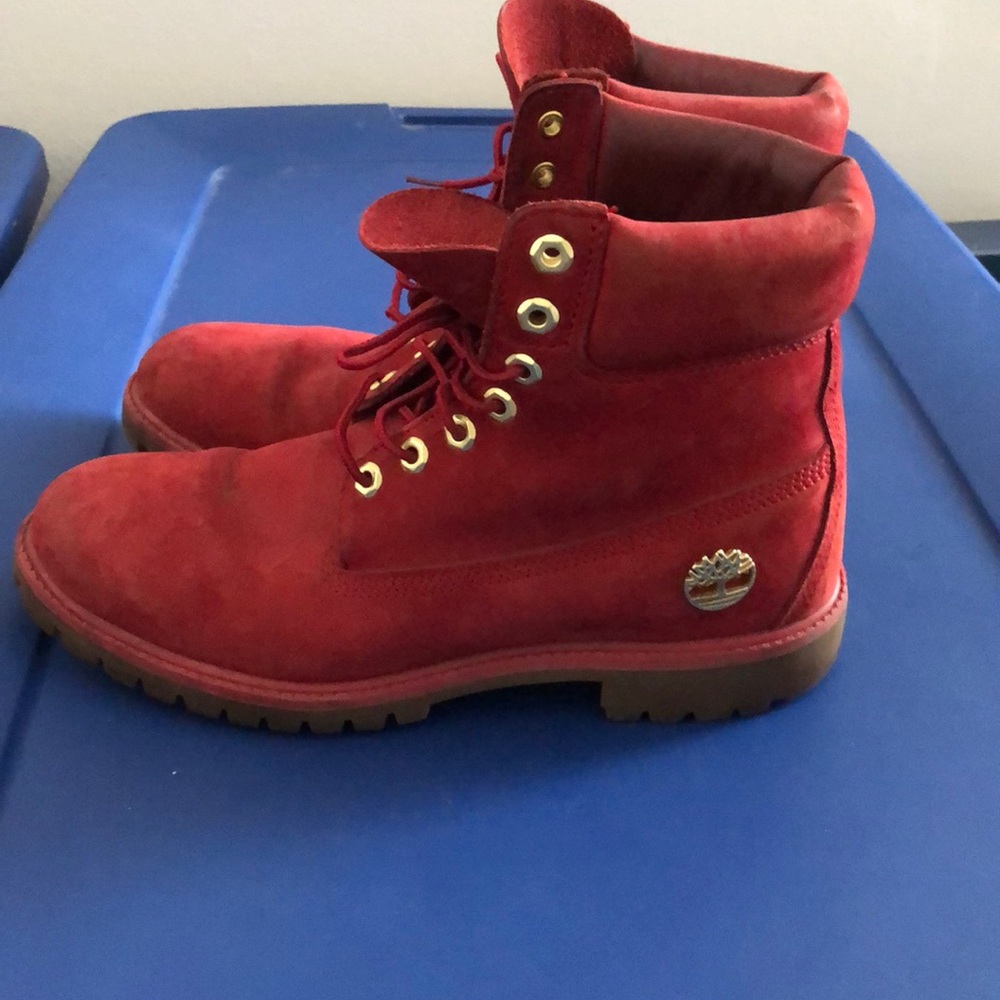 Limited edition Red Timberlands - Picture 3 of 5